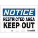 Safety Sign 7 in x 10 in Vinyl