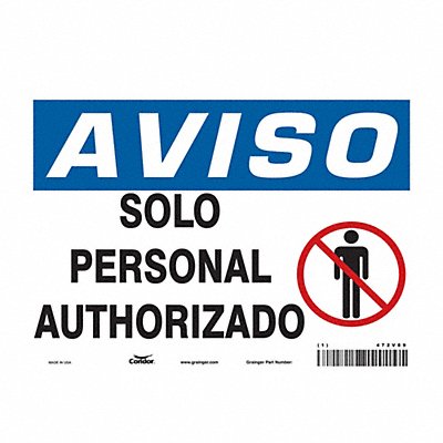 Safety Sign 7 inx10 in Vinyl