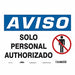 Safety Sign 10 in x 14 in Vinyl