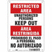 Safety Sign 10 in x 7 in Aluminum