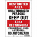 Safety Sign 14 in x 10 in Vinyl