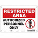 Safety Sign 7 inx10 in Polyethylene