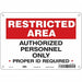 Safety Sign 7 in x 10 in Aluminum