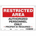 Safety Sign 7 in x 10 in Polyethylene