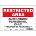 Safety Sign 7 in x 10 in Vinyl