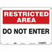 Safety Sign 10 inx14 in Polyethylene