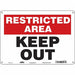 Safety Sign 10 inx14 in Polyethylene