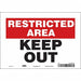 Safety Sign 7 in x 10 in Vinyl