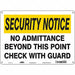 Safety Sign 10 in x 14 in Aluminum