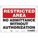 Safety Sign 7 inx10 in Polyethylene
