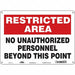 Safety Sign 10 inx14 in Aluminum