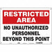 Safety Sign 14 inx20 in Aluminum