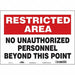 Safety Sign 10 in x 14 in Vinyl