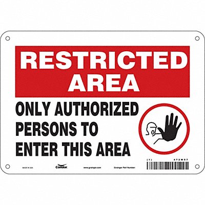 Safety Sign 7 inx10 in Polyethylene