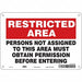 Safety Sign 7 in x 10 in Aluminum