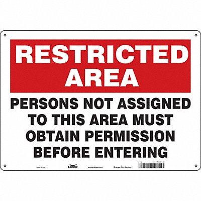 Safety Sign 14 in x 20 in Polyethylene