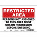 Safety Sign 7 in x 10 in Vinyl