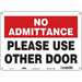 J7918 Safety Sign 10 in x 14 in Aluminum