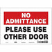 J7918 Safety Sign 7 in x 10 in Vinyl