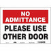 J7918 Safety Sign 10 in x 14 in Vinyl
