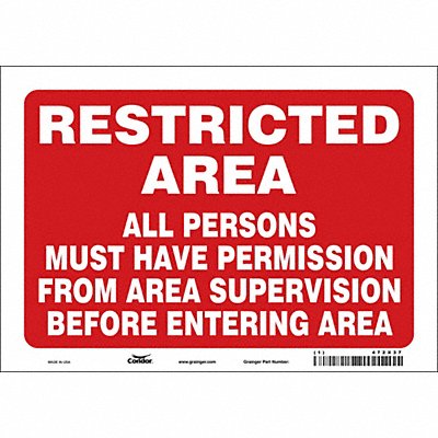 Safety Sign 7 in x 10 in Vinyl