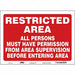 Safety Sign 10 in x 14 in Vinyl