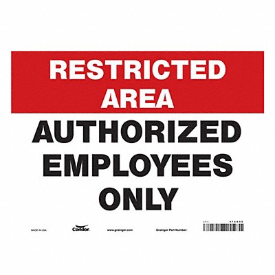 Safety Sign 10 in x 14 in Vinyl