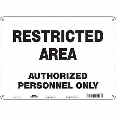 Safety Sign 10 inx14 in Polyethylene