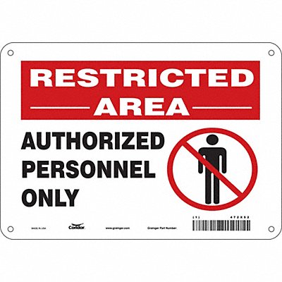 Safety Sign 7 in x 10 in Aluminum