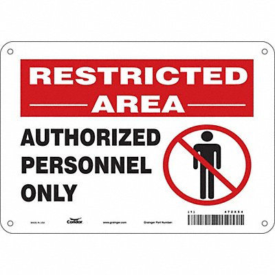 Safety Sign 7 inx10 in Polyethylene