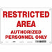 Safety Sign 7 in x 10 in Aluminum