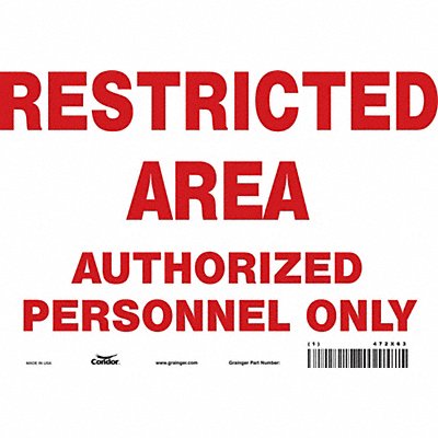Safety Sign 7 in x 10 in Vinyl
