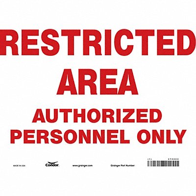 Safety Sign 10 inx14 in Vinyl