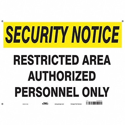 Safety Sign 14 in x 20 in Vinyl