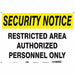 Safety Sign 14 in x 20 in Vinyl