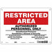 Safety Sign 7 in x 10 in Aluminum