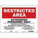Safety Sign 10 in x 14 in Polyethylene