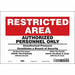 Safety Sign 7 inx10 in Vinyl