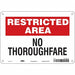 Safety Sign 7 in x 10 in Aluminum