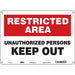 Safety Sign 10 inx14 in Polyethylene