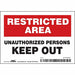 Safety Sign 3.5in x 5in Vinyl