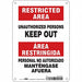 Safety Sign 10 in x 7 in Aluminum