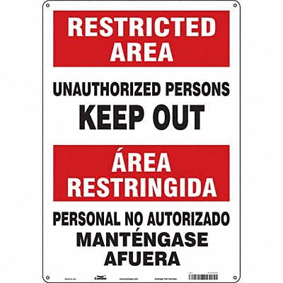 Safety Sign 20 in x 14 in Aluminum