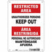 Safety Sign 10 inx7 in Polyethylene