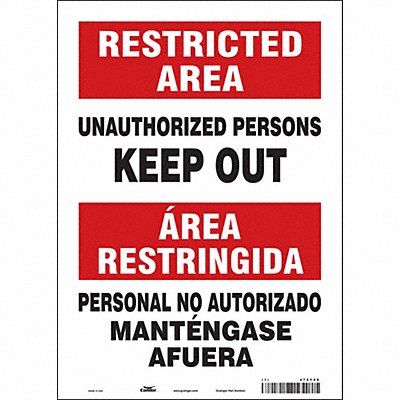 Safety Sign 14 inx10 in Vinyl