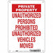 Safety Sign 10 in x 7 in Aluminum