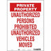 Safety Sign 14 in x 10 in Vinyl