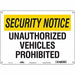 Safety Sign 10 in x 14 in Aluminum