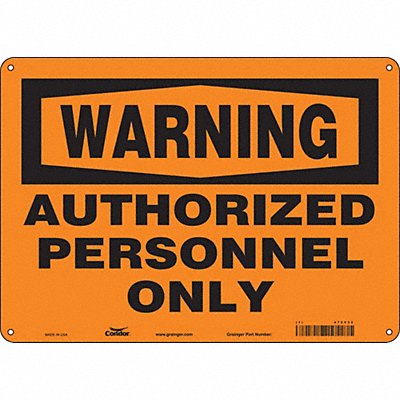 Safety Sign 10 in x 14 in Aluminum