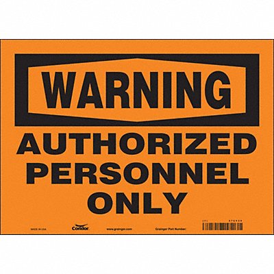 Safety Sign 10 in x 14 in Vinyl